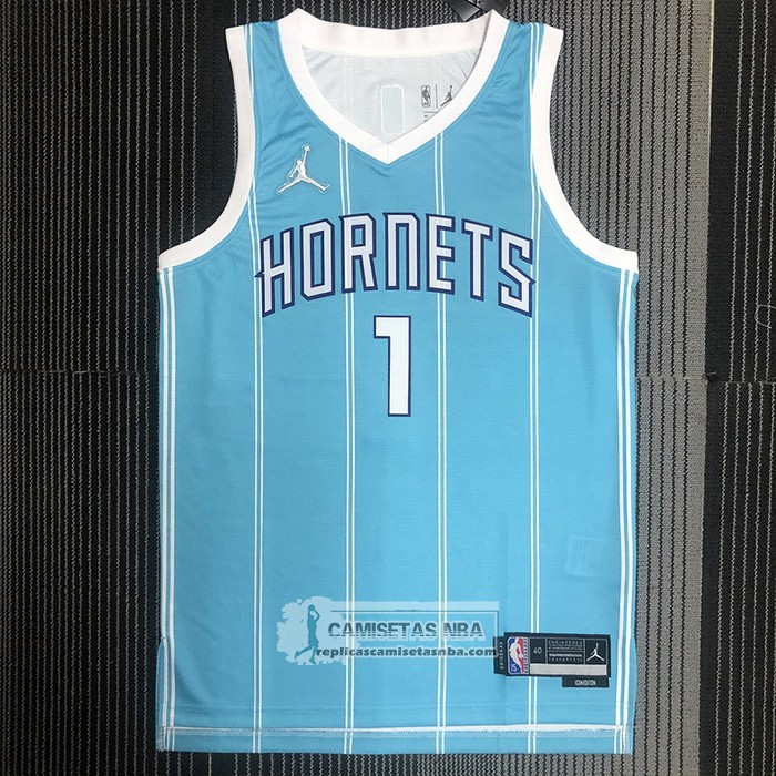 Camiseta Charlotte Hornets LaMelo Ball NO 1 Icon 2022-23 Verde
